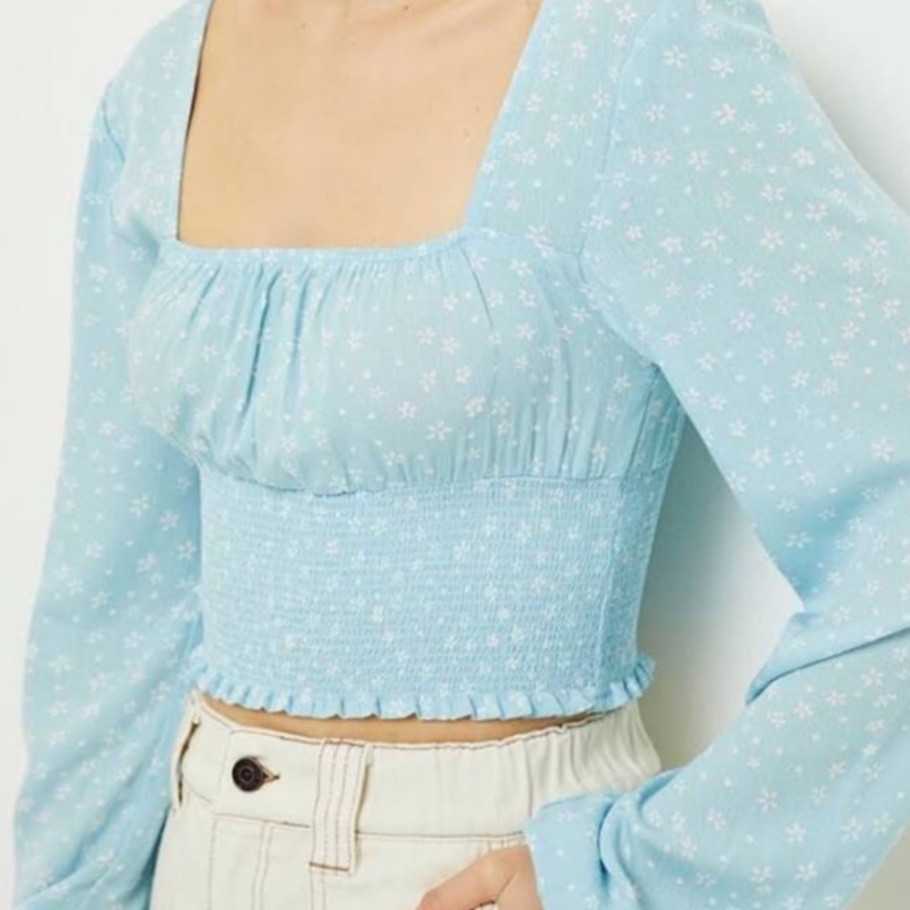 Pacsun Long Sleeve Crop Top